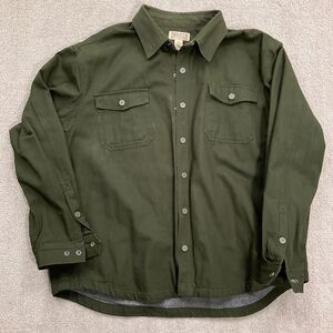 Duluth Shacket Men 3XL Green Hanger Bender Fire Hose Lined Chore‎ Shacket Work